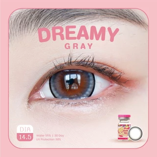 คอนแทคเลนส์ Dreamy Brown / Gray / Black (Kitty Kawaii) ขนาดบิ๊กอาย 💖 ขายดีมาก🥇