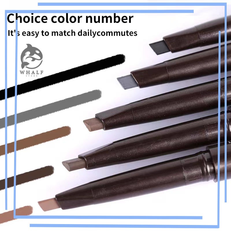 ดินสอเขียนคิ้ว เครื่องสำอางสำหรับผู้หญิง แบบหมุนออโต้ กันน้ำ พร้อมแปรง ติดทนนาน 1 ชิ้น [ผู้ขายชาวไทย พร้อมสต็อก]