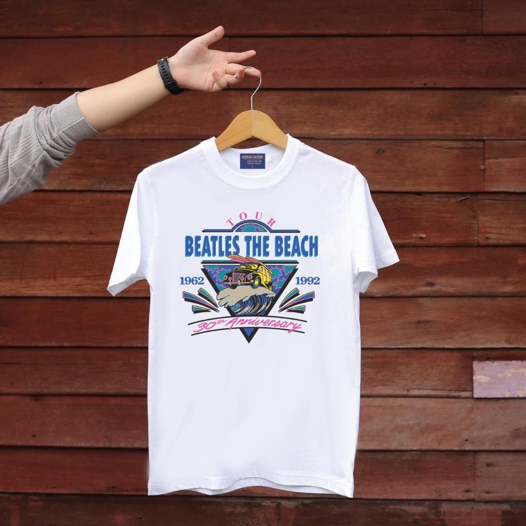 (พร้อมส่ง) เสื้อยืด TOUR BEATLES - ผ้า Cotton100%