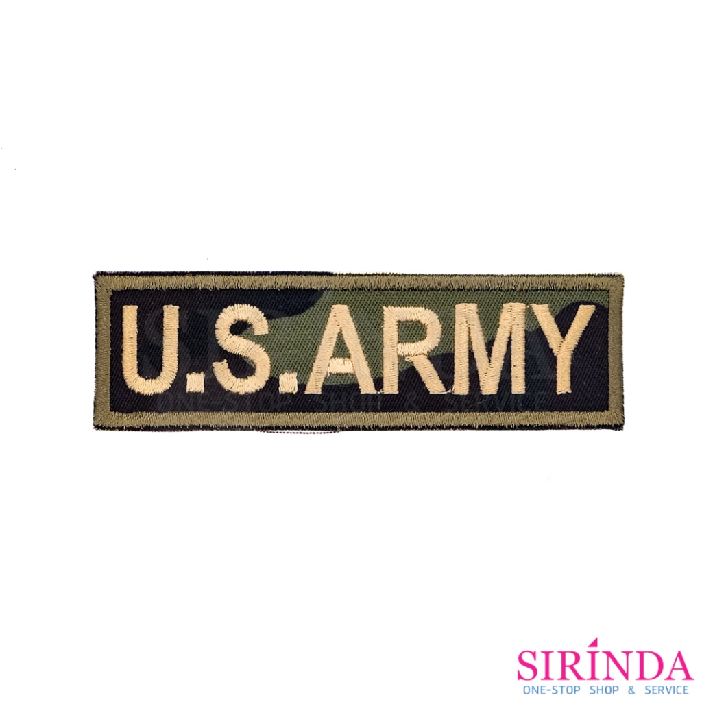ตัวรีดการ์ตูนU.S.ARMY ตัวรีดติดเสื้อ อาร์มปักตกแต่ง DIY EMBROIDERY PATCH (00080493)