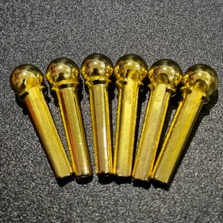 หมุดกีต้าร์ เหล็ก หมุดกีต้าร์โปร่ง guitar pin 6 ชิ้น
