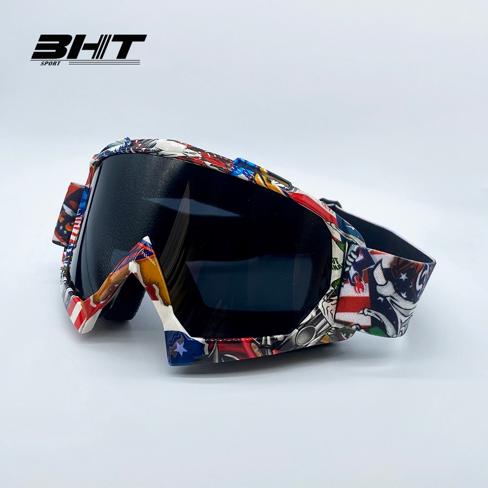 แว่นตามอเตอร์ไซค์ แว่นตายุทธวิธี กันลมและกันฝุ่นแว่นตาสำหรับขี่ แว่นตาสำหรับเล่นสกีสำหรับปีนเขา