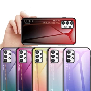 เคสกระจกเงาไล่สี สำหรับ Samsung A23 A52S A53 A52 A04S A13 4G 5G A04 A73 A32 A12 M12 A11 M11 A02S A42เคสไล่สี ตรงรุ่น