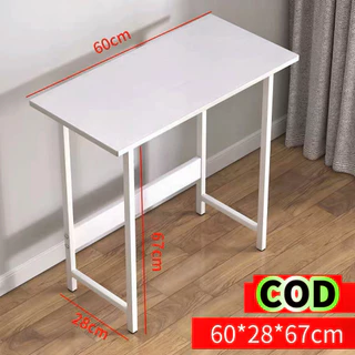 Sun🎀มีพร้อมส่ง(ขนาด68x60x28cm)โต๊ะทำงานมินิมอลขนาดเล็ก Computer Desk น้ำหนักเบา ประหยัดพื้นที่ มี3สี