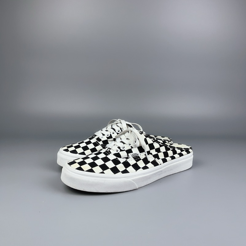 รองเท้ามือสอง VANS AUTHENTIC MULE CHECKERBOARD ของแท้𝟭𝟬𝟬%  ▫️𝗦𝗶𝘇𝗲 : 39𝗲𝘂 |  25𝗰𝗺