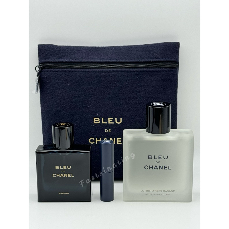 Bleu De Chanel Parfum Set 3 ฉลากไทย พร้อมส่ง ผลิต 10/65 กล่องบุบตรงมุม