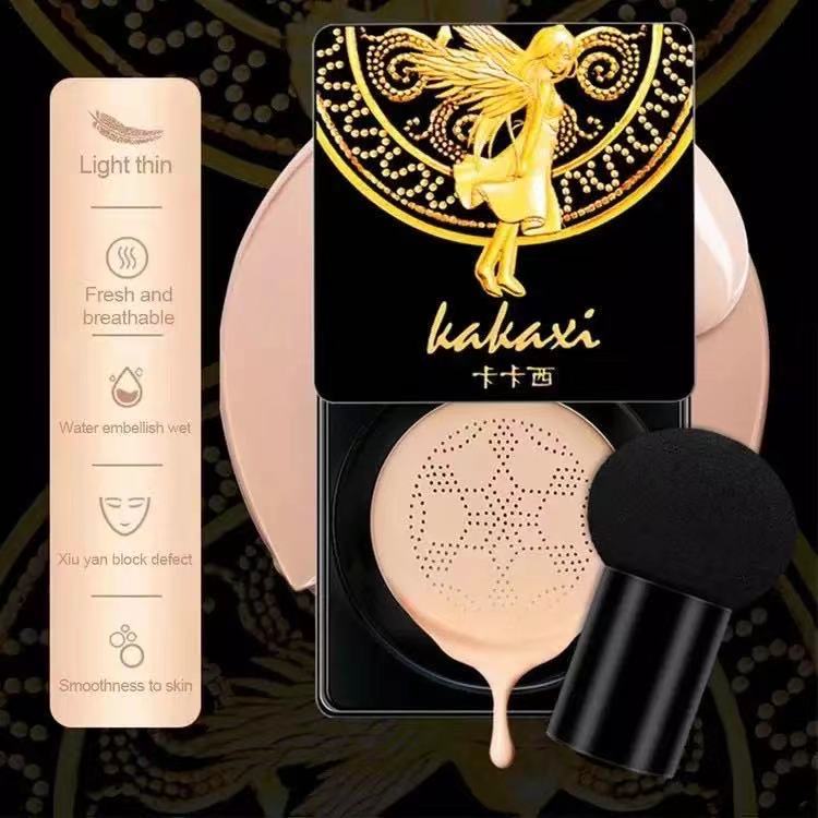 พร้อมส่ง คุชชั่น KAKAXI BB Cream พร้อมแปรงหัวเห็ด รองพื้นชนิดน้ำ คุชชั่นผสมรองพื้นกันแดด