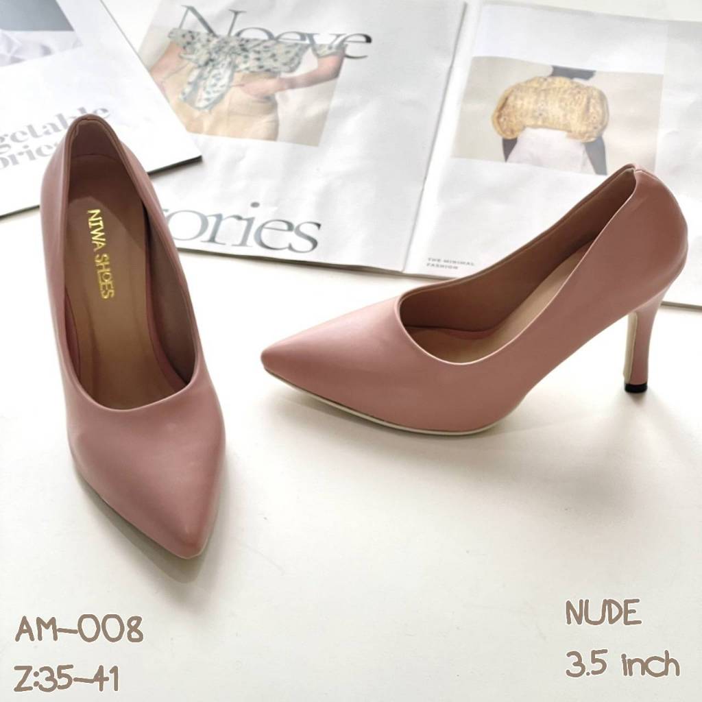 NIWA SHOES รองเท้าคัทชู ✨✨ รุ่นที่เป็นที่ 1 ตลอดกาล รองเท้าคัทชู รองเท้าแฟชั่น รหัสสินค้า AM-008 ราคา ถูกที่สุด ดีลบีเคเค แกลเลอรีภาพที่ 7