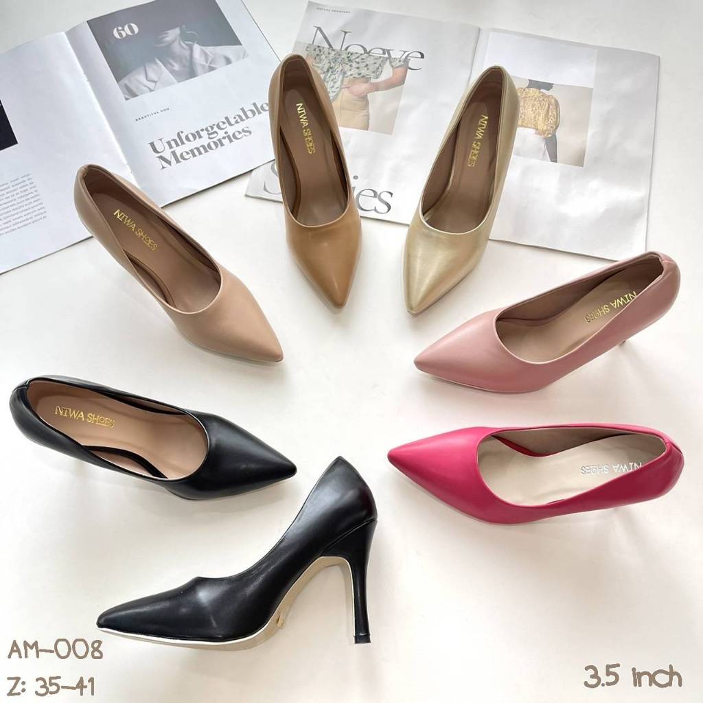 NIWA SHOES รองเท้าคัทชู ✨✨ รุ่นที่เป็นที่ 1 ตลอดกาล รองเท้าคัทชู รองเท้าแฟชั่น รหัสสินค้า AM-008 ราคา ถูกที่สุด ดีลบีเคเค