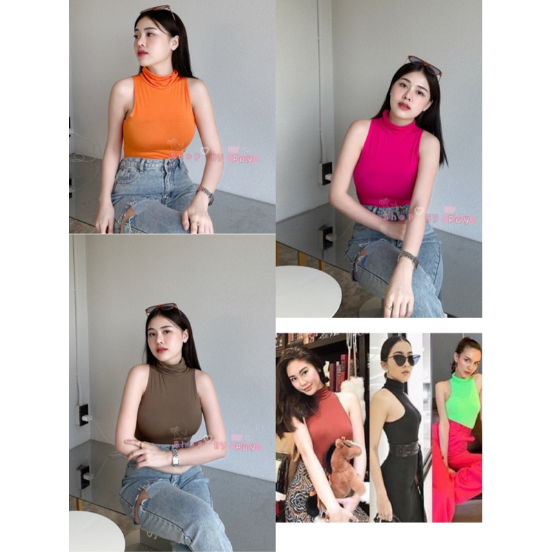 บอดี้สูทคอเต่าแขนกุดเป้าแกะได้ ครบสี