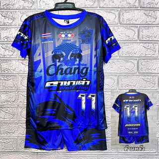 ชุดกีฬาเด็ก ชุดเด็กพิมพ์ลายเสื้อ+กางเกง