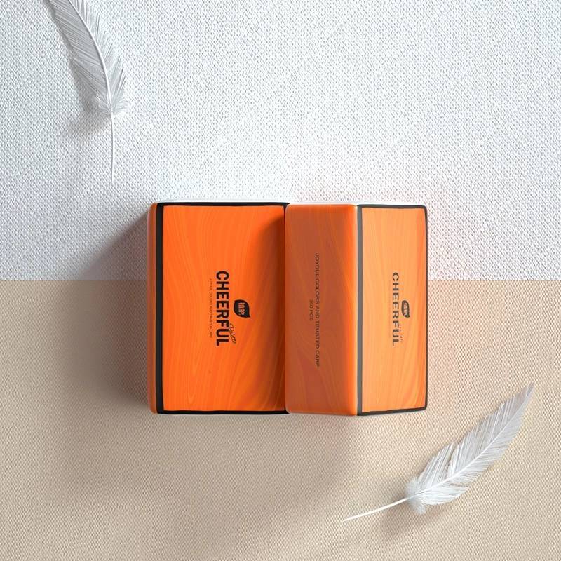 กระดาษทิชชู่Cheerful Soft Tissue กระดาษทิชชู่ หนา 4 ชั้น 360 แผ่น