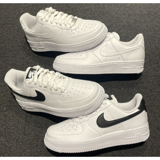 Nike Air Force 1 Low 07 สีขาว ขาวดำ（ของแท้ 100 %）