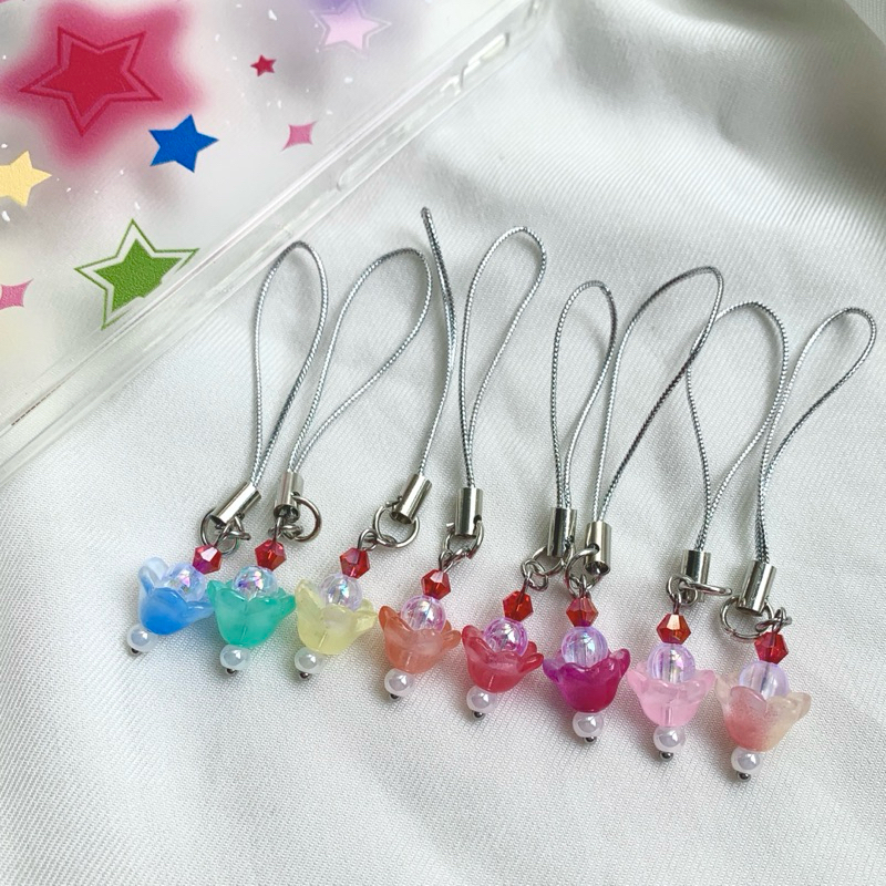 mini ice cream keychain | พวงกุญแจ สายคล้องโทรศัพท์รูปถ้วยไอติมจิ๋ว ครีมโซดา หลากสีสัน