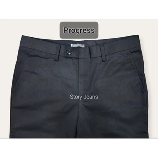กางเกงสแล็ค ขากระบอกเล็ก ผู้ชายแบรนด์Progress สีดำมีsize28 "-44" 💥ถูกที่สุด💥