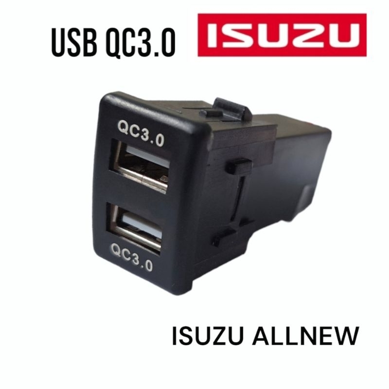 usb isuzu ALL NEW QC3.0 อิซุซุ ออนิว usb ชาร์จภายในรถ