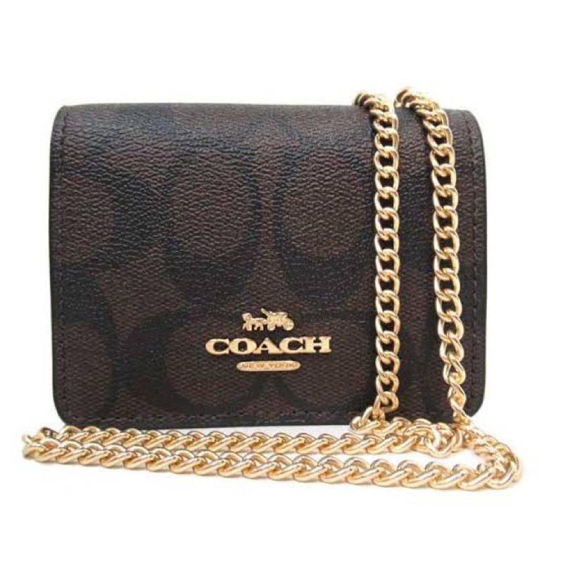 Coach 6650 Mini Wallet On A Chain In Signature🇺🇸