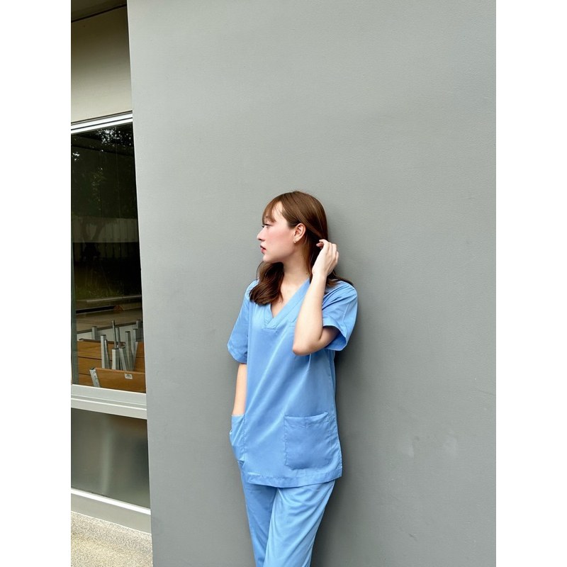 scrub : Ivy blue (ชุดสครับพร้อมส่ง) กางเกง (pant)