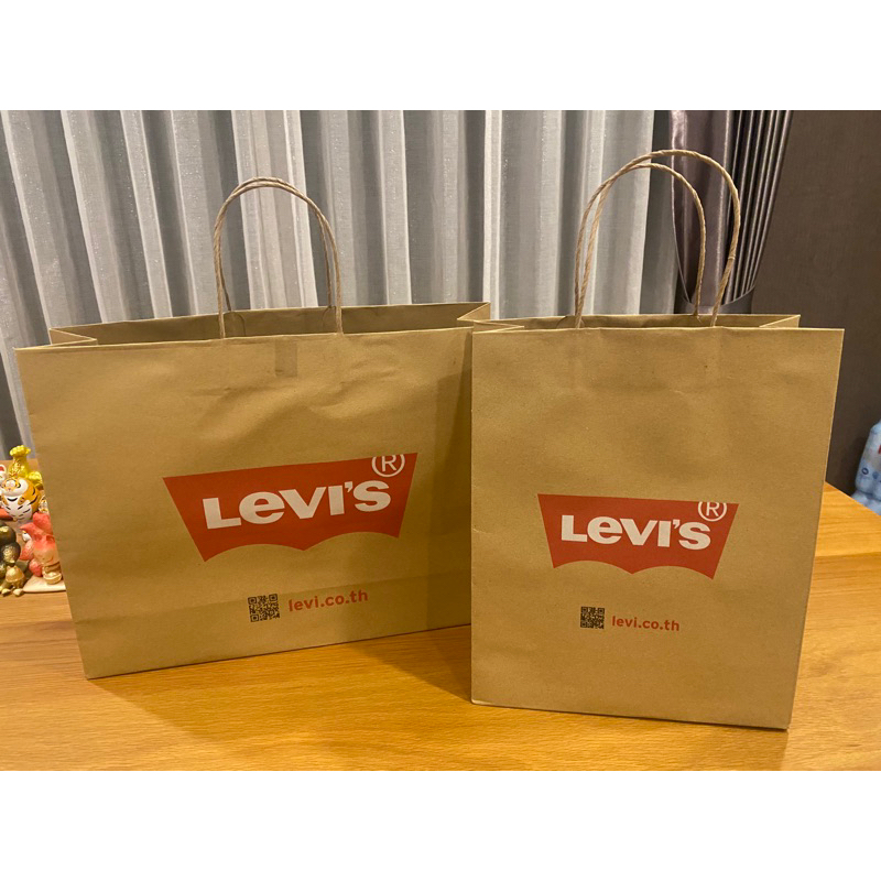 💯📌ถุงกระดาษ ถุงแบรนด์ LEVI’s แท้ 💯% จากช็อป