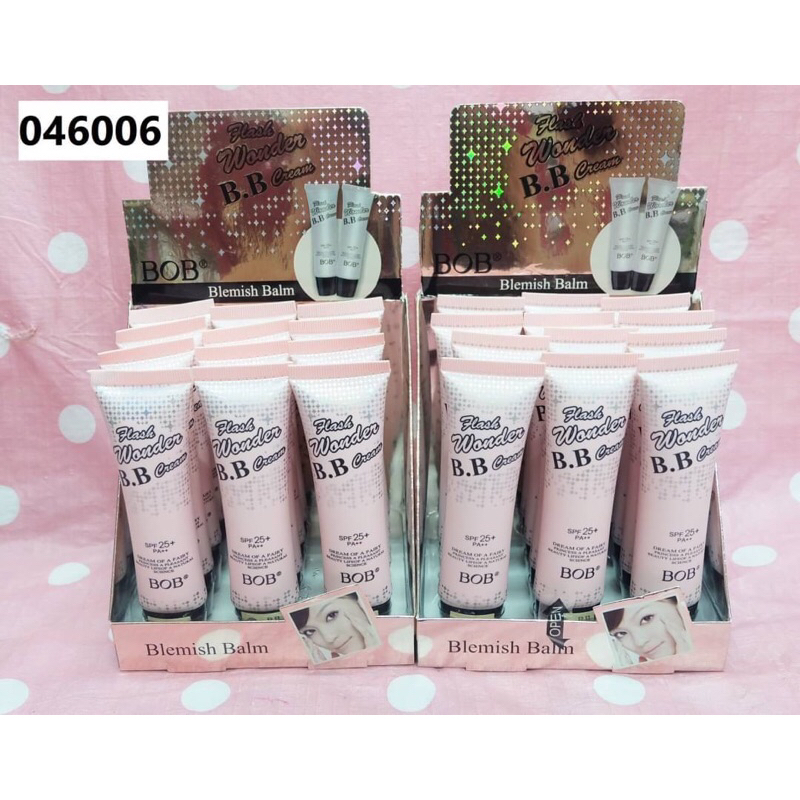 รองพื้นbob หลอดชมพูขายยกกล่องแพค12ชิ้น