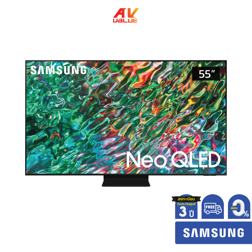 Samsung Neo QLED 4K TV รุ่น QA55QN90BAKXXT ขนาด 55 นิ้ว QN90B Series ( 55QN90B , 55QN90 , QN90 ) ** ผ่อน 0% **