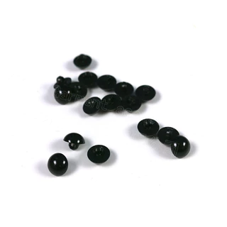 (พร้อมส่ง)ตากระดุม ตากระดุมพลาสติก สีดำ ขนาด 8 mm/ 9 mm/ 10 mm/ 11.5 mm/ 12.5 mm และ 15 mm