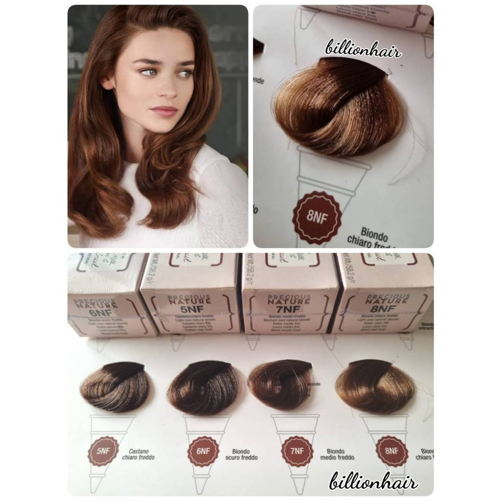 Alfaparf Precious Nature color creme 60ml ยาย้อมผมปกปิดผมขาวปราศจาก ammonia , PPD , Resorcinol พร้อมตัวผสมสี 75ml (์NF))