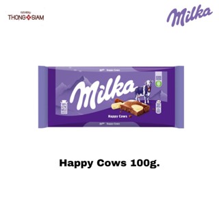 Milka  Happy Cows มิลก้า รสแฮปปี้คาวส์ ขนาด 100 กรัม(g.)