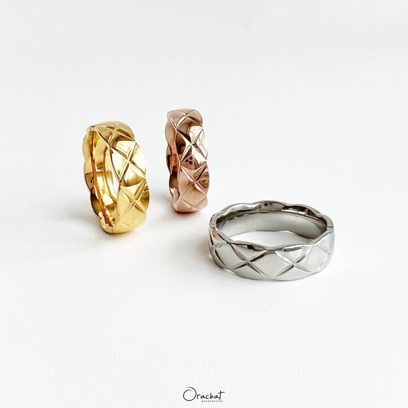 Orachat | Taylor 14k ring. (แหวนตัวเรือนสแตนเลส)