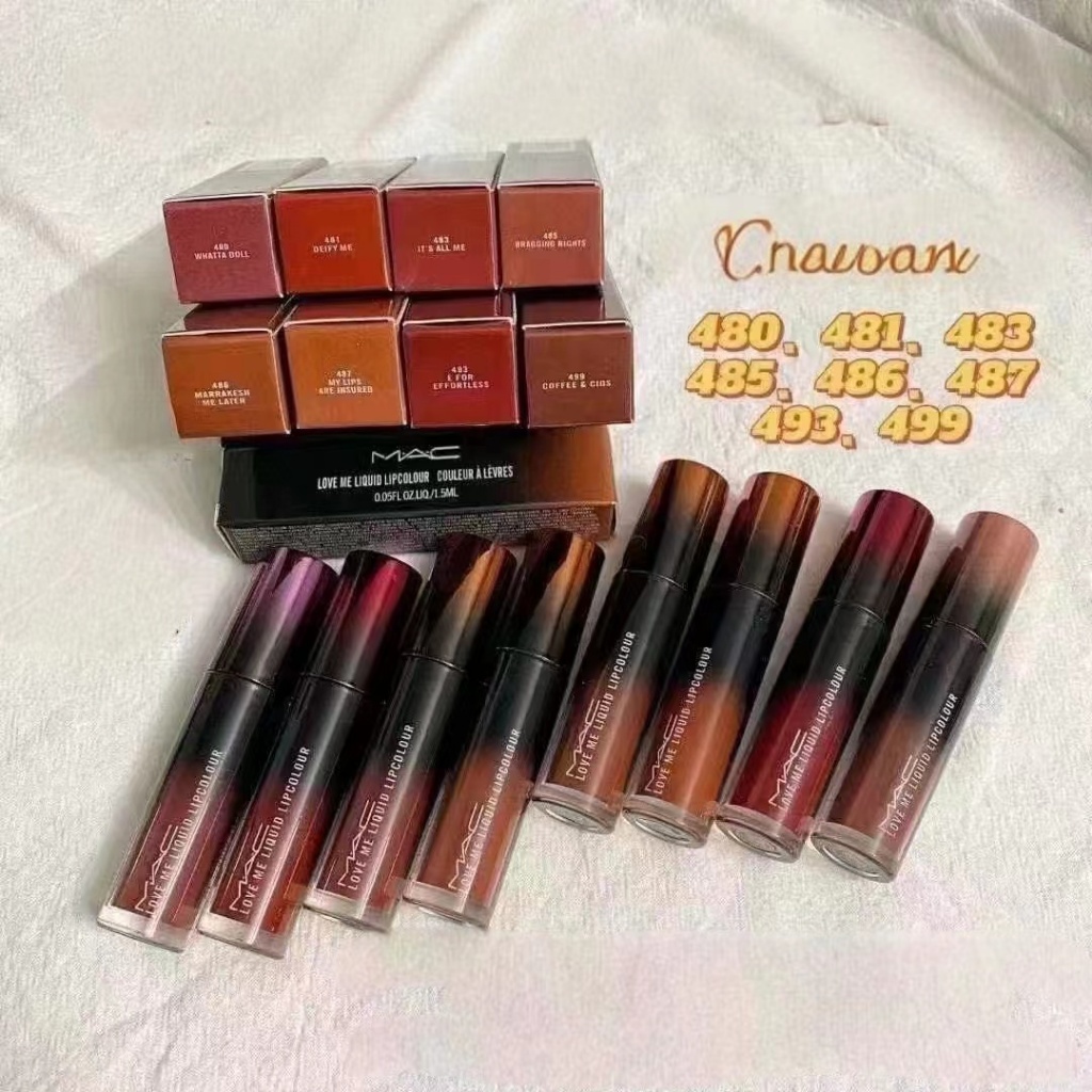 (พร้อมส่ง) Mac ลิปสติก Love Me Liquid Lipcolor 1.5ml. ลิปจิ้มจุ่มใหม่ล่าสุดสุดฮิตพร้อมส่งคะ แท้💯%