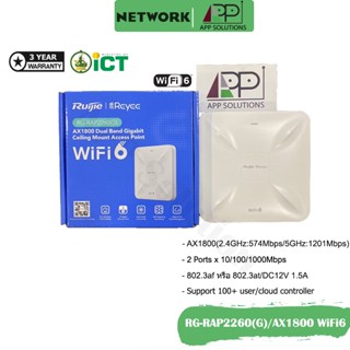 💥SALE💥REYEE Access Point AX1800 Wifi6 2Port Gigabit/Cloud Co…