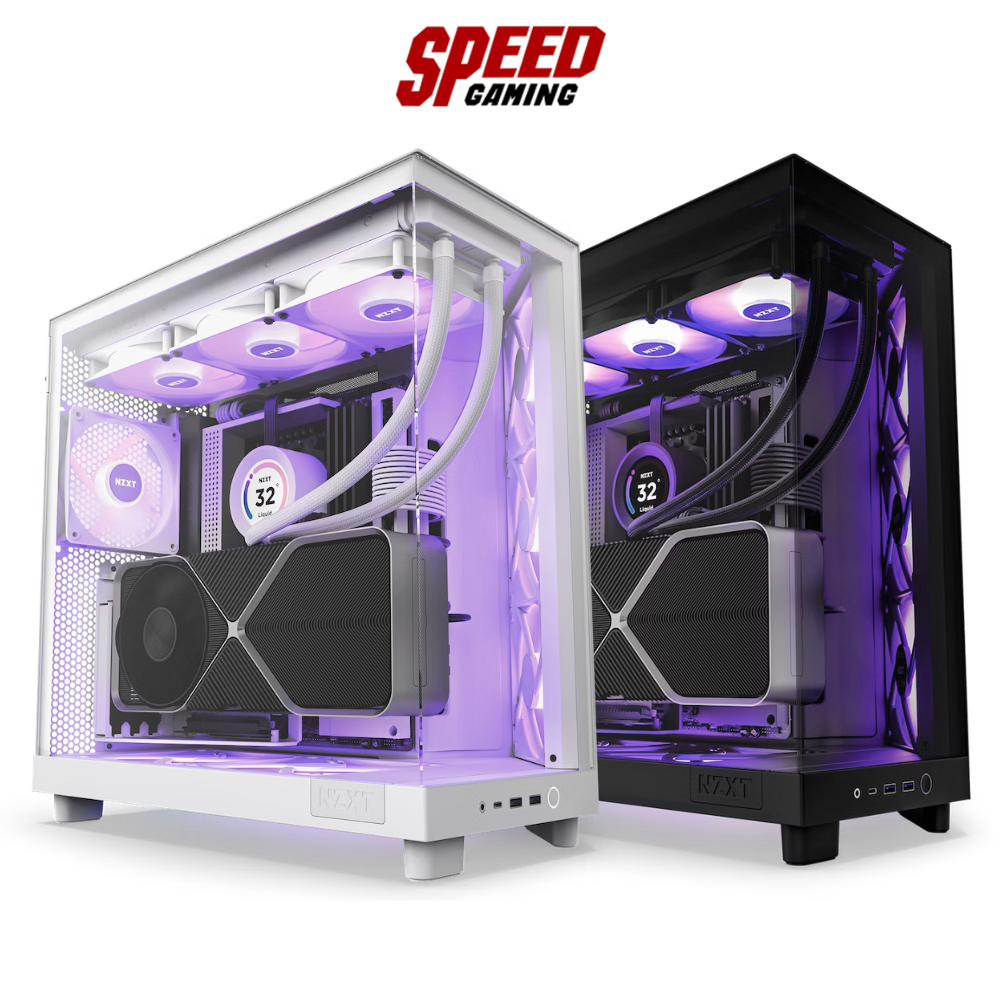 NZXT H6 FLOW RGB CC-H61FB-R1 / CC-H61FW-R1 CASE (เคส) BLACK / WHITE / By Speed Gaming