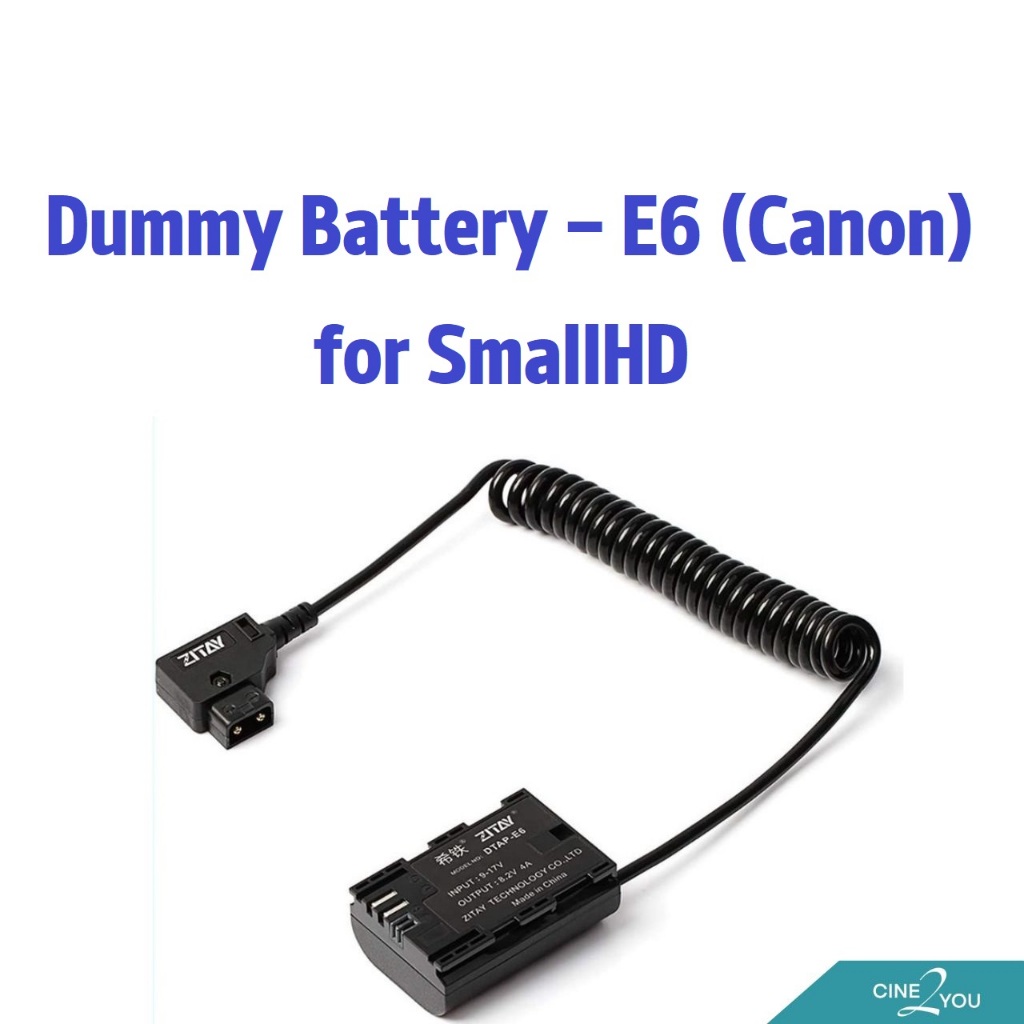 Dummy Battery - E6 (Canon) for SmallHD
