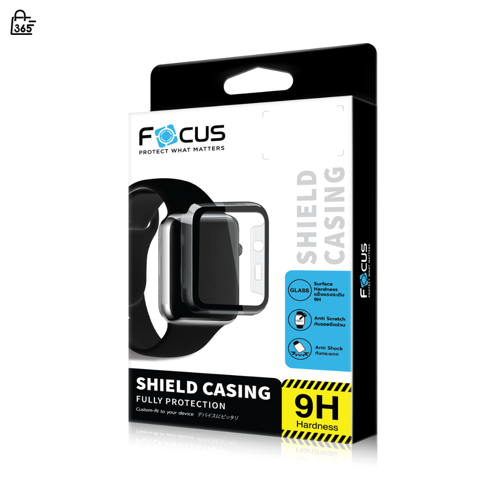 เคสกระจกกันรอย รอบด้าน สำหรับ Apple Watch Series 4 5 6 7 8 9 10 SE SE2 Focus Shield Casing