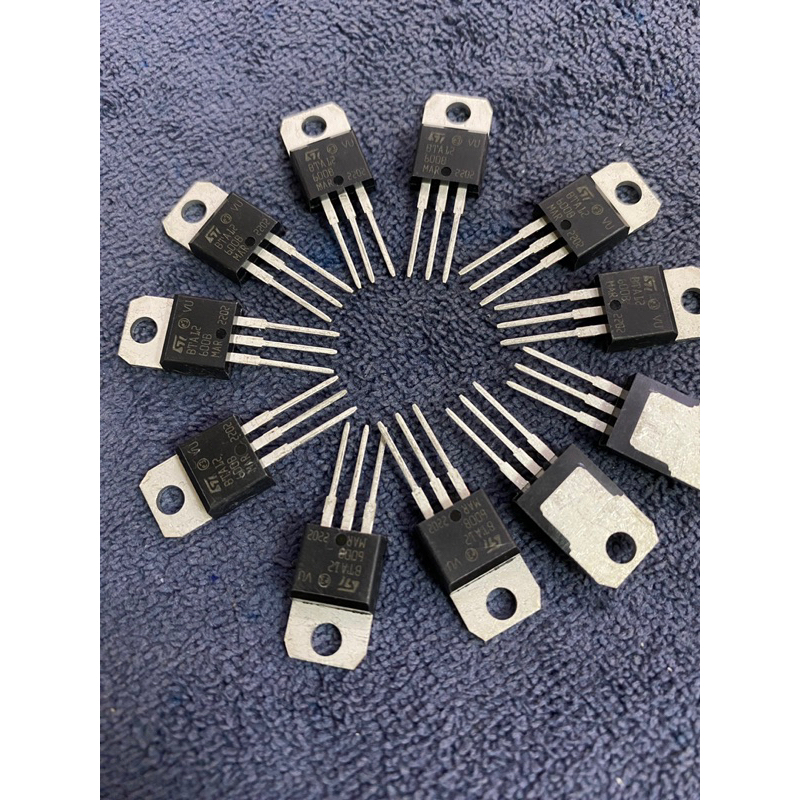 Triac BTA12-600แท้ (แพ็ค3ตัว) Triac 12A600Vมีสินค้าพร้อมส่งในไทย