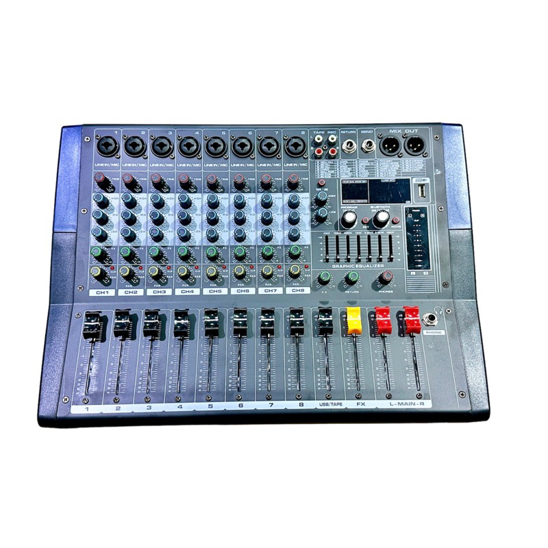 เพาเวอร์มิกซ์ 8 ช่อง รุ่น Yamaha PMX802D (2*650w)มีครบทุกฟังก์ชั่น ทั้งบลูทูธ,เอฟเฟค99เฟคเฟค,USB ขับ