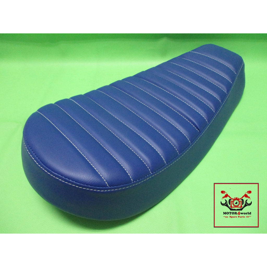 DOUBLE SEAT “BLUE” Fit For YAMAHA DT100 DT100X DT125 // เบาะ เบาะเดี่ยว แบบลอน สีน้ำเงิน