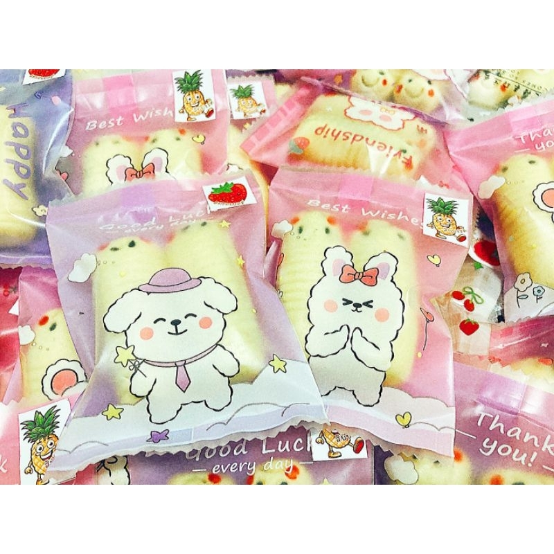 คุกกี้เนยสดตัวหนอนไส้สับปะรด ไส้สตอเบอรี่ เนยแท้ หอมอร่อย