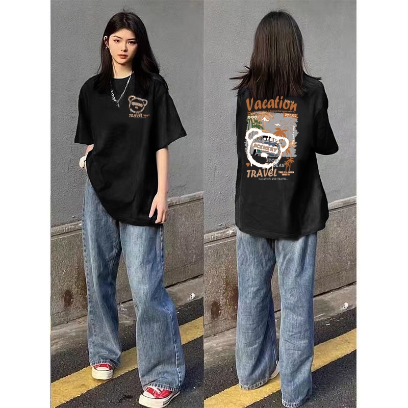 Cosco เสื้อยืดผู้หญิงสาวลายการ์ตูนน่ารัก #Y903