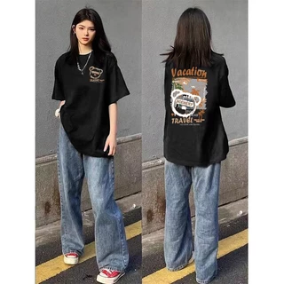Cosco เสื้อยืดผู้หญิงสาวลายการ์ตูนน่ารัก #Y903