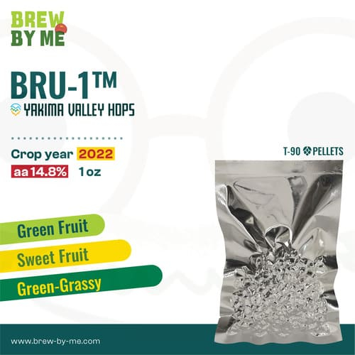 ฮอปส์ BRU-1 (US) PELLET HOPS (T90) โดย Yakima Valley | ทำเบียร์ Homebrew