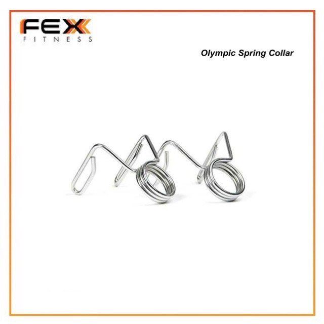 FEX Fitness – ตัวล็อคบาร์เบลสปริง Olympic 50mm แข็งแรง ทนทาน สำหรับโฮมยิม & ฟิตเนส *จำหน่ายเป็นคู่