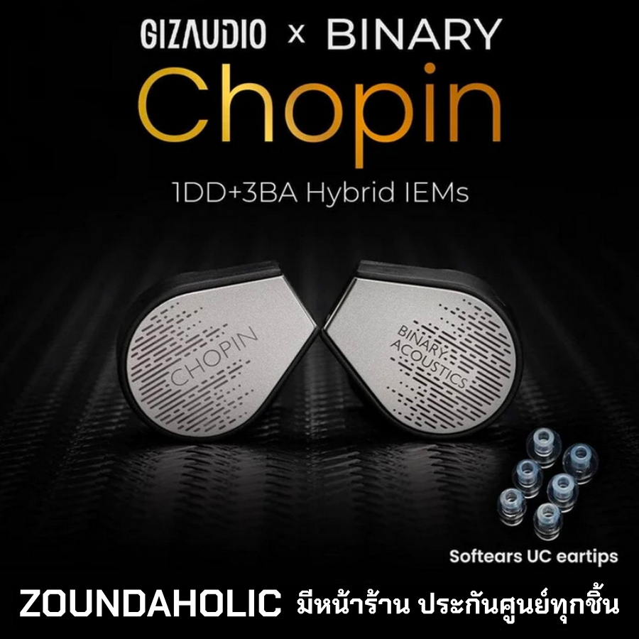 Gizaudio x Binary Chopin หูฟังอินเอียร์ ประกันศูนย์ไทย