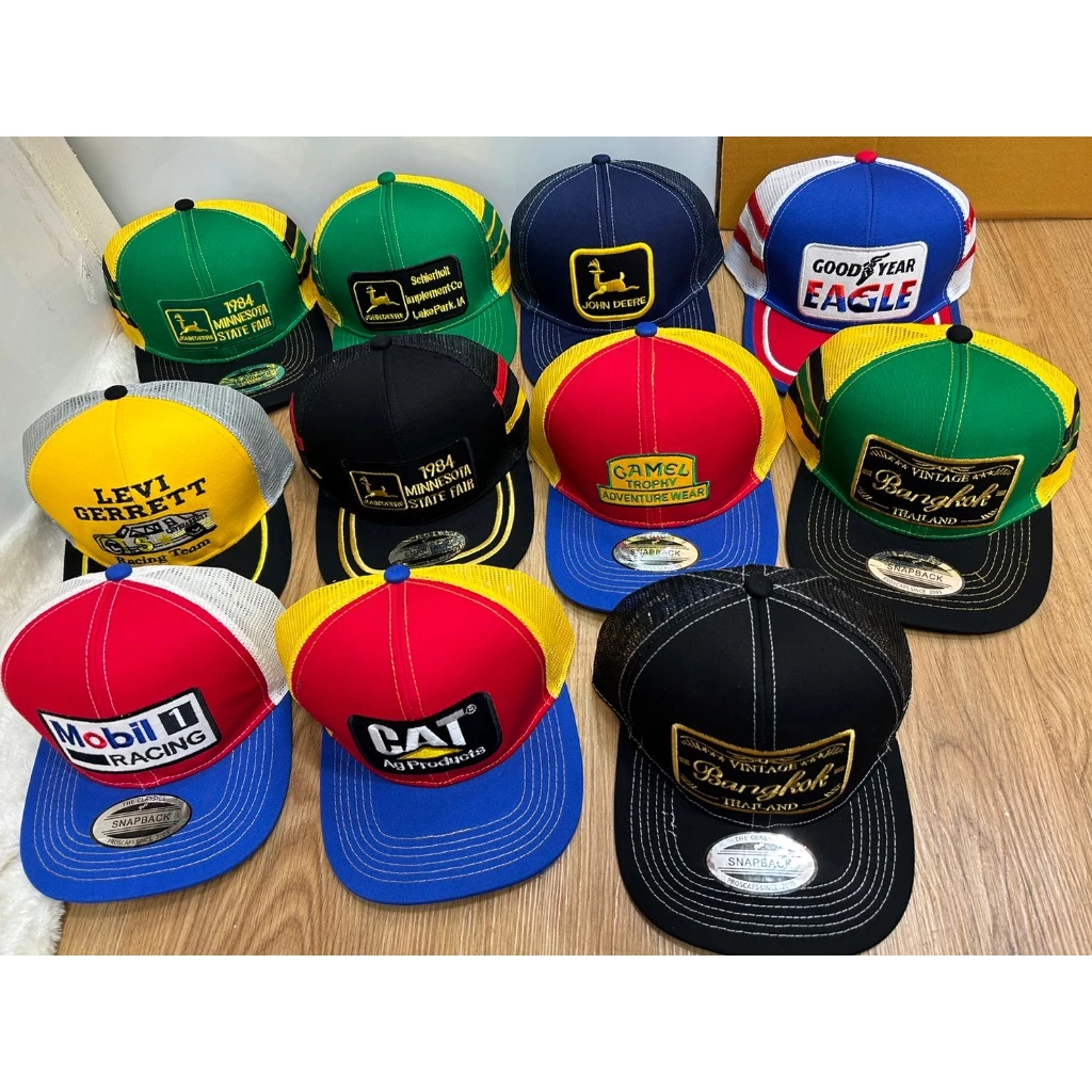 หมวก Hiphop ตะข่าย วินเทจ มี23สี ! ปรับขนาดไซร์เองได้ ปรับไซร์ได้ถึง 59-64 cm