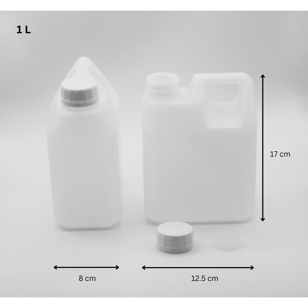 แกลลอนเปล่าสีขาว ขนาด 1 ลิตร สำหรับผสม PLANT FOOD และ 3-PROTECT