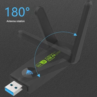 Actual ตัวรับสัญญาณการ์ดเครือข่ายเครื่องส่งสัญญาณ WiFi 2.4Gไร้สายUSB3.0 อะแดปเตอร์WiFi 1800M เหมาะสำหรับคอมพิวเตอร์เรา