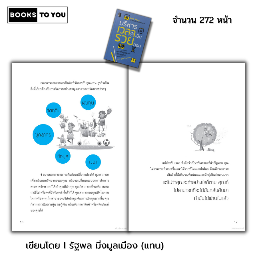 หนังสือ ราคา 69 บาท บริหารเวลาเป็นรวยก่อน I เขียนโดย รัฐพล มิ่งมูลเมือง แทน จิตวิทยา พัฒนาตนเอง ทัศนคติ กฎการใช้เวลา