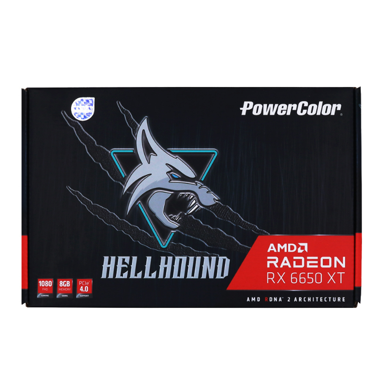 VGA (การ์ดแสดงผล) POWERCOLOR HELLHOUND AMD RADEON RX 6650 XT 8GB GDDR6 (AXRX 6650 XT 8GBD6-3DHL/OC)