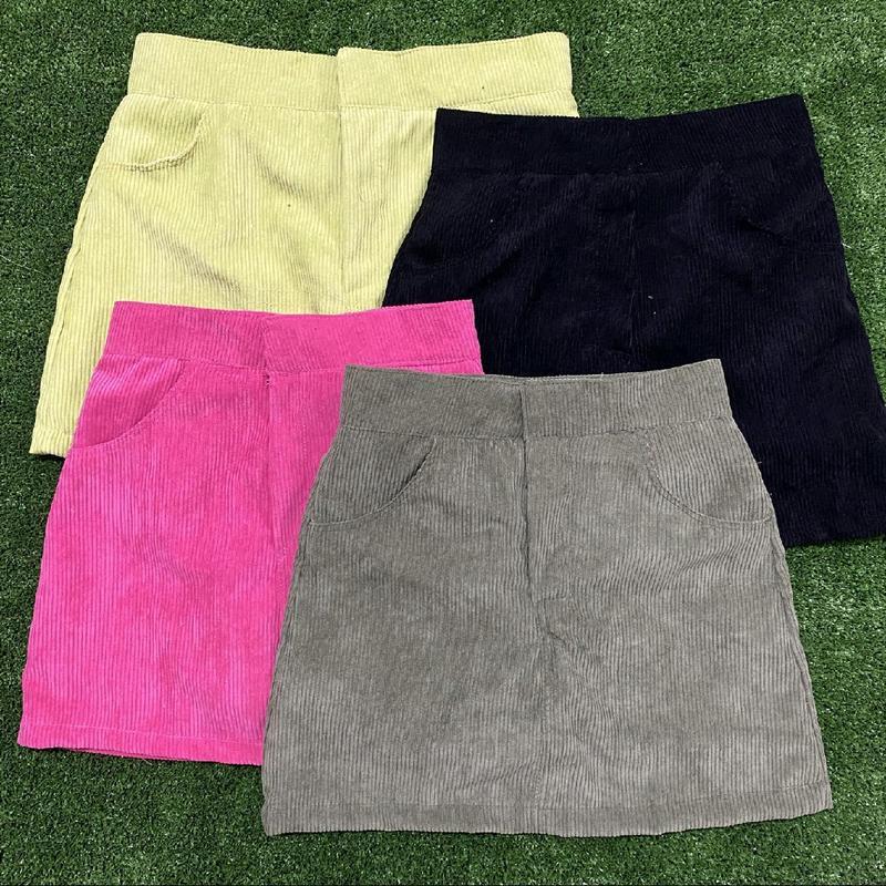 กางเกงกระโปรง ผ้าลูกฟูก Size S - 3XL พร้อมส่ง