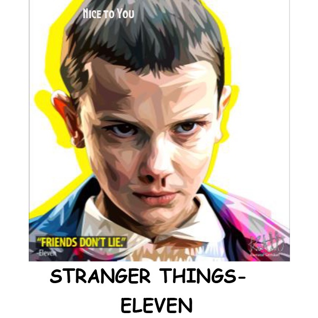 Stranger Things สเตรนเจอร์ ธิงส์,แอล,11,ดัสติน, ละคร ซีรีย์อเมริกัน วิทยาศาสตร์ รูปภาพ กรอบรูป poster, Pop Art ตกแต่งภาย
